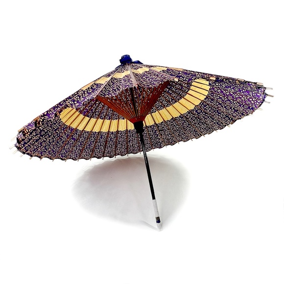 Other - Vintage Japanese Wagasa Purple Paper Umbrella